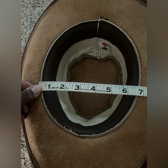 Leather Cowgirl Sombrero - Picture 4 of 6